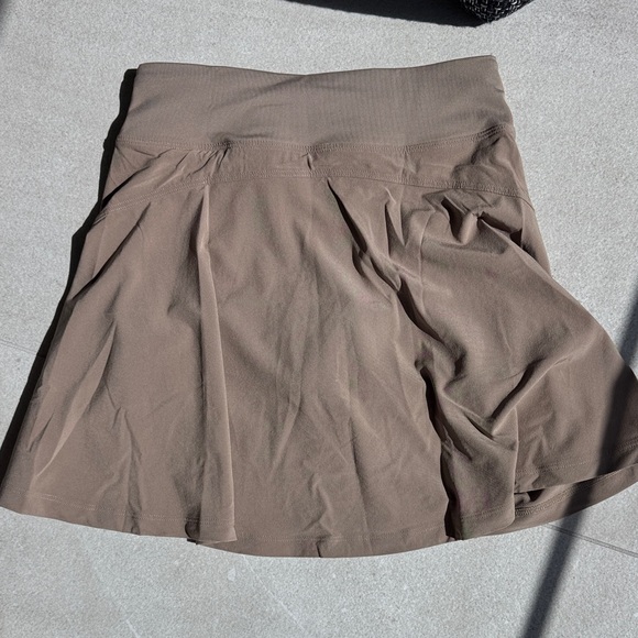 NEW! Athleta Girl School Day Uniform Skort SMALL 7 Khaki Brownstone Beige - Picture 5 of 8